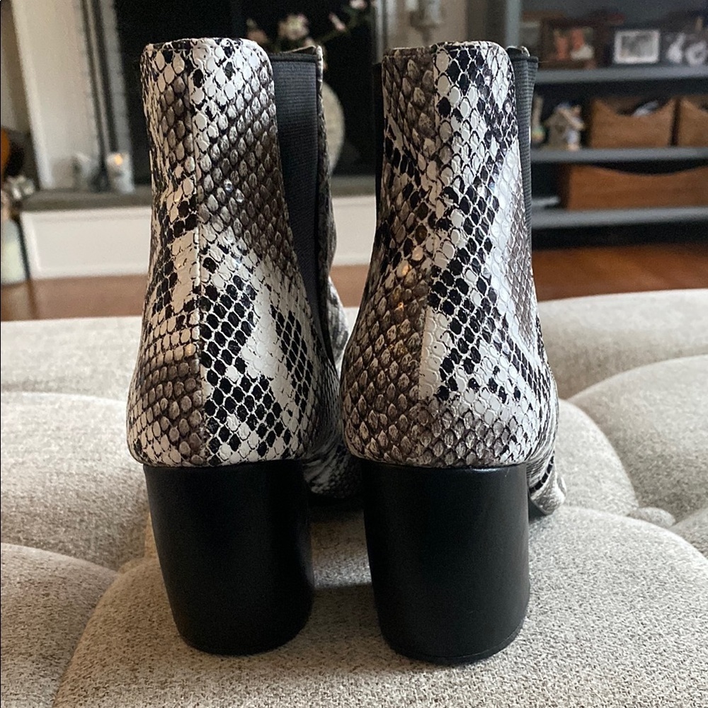 Lulu's Snakeskin Ankle Boots - Picture 4 of 12